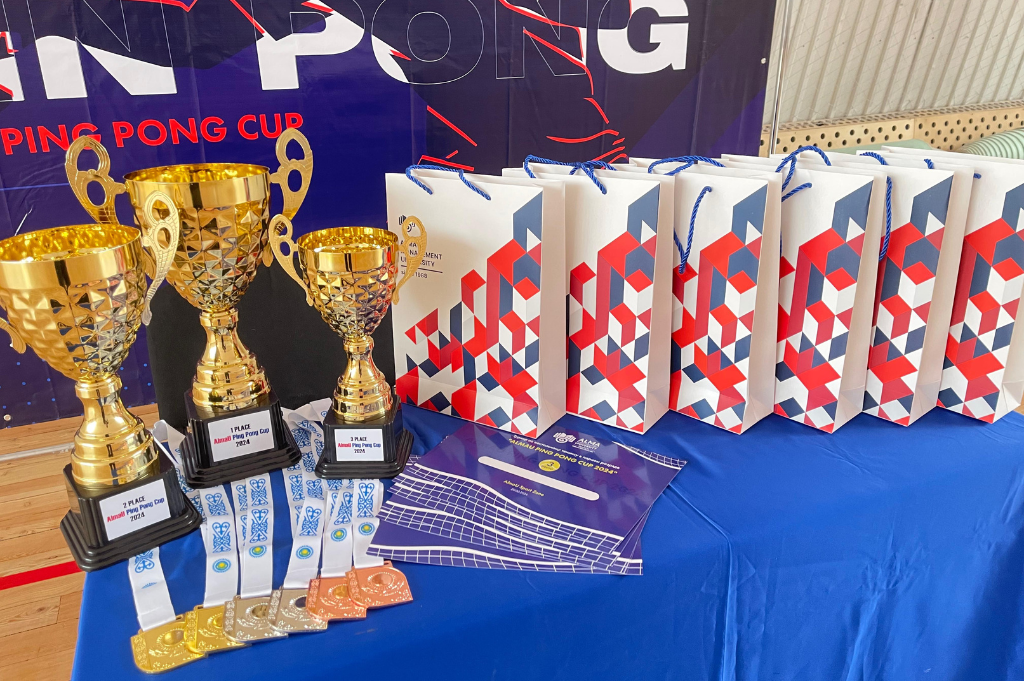  Ежегодный турнир по настольному теннису в парном разряде среди сотрудников и преподавателей AlmaU «ALMAU PING PONG CUP 2024»