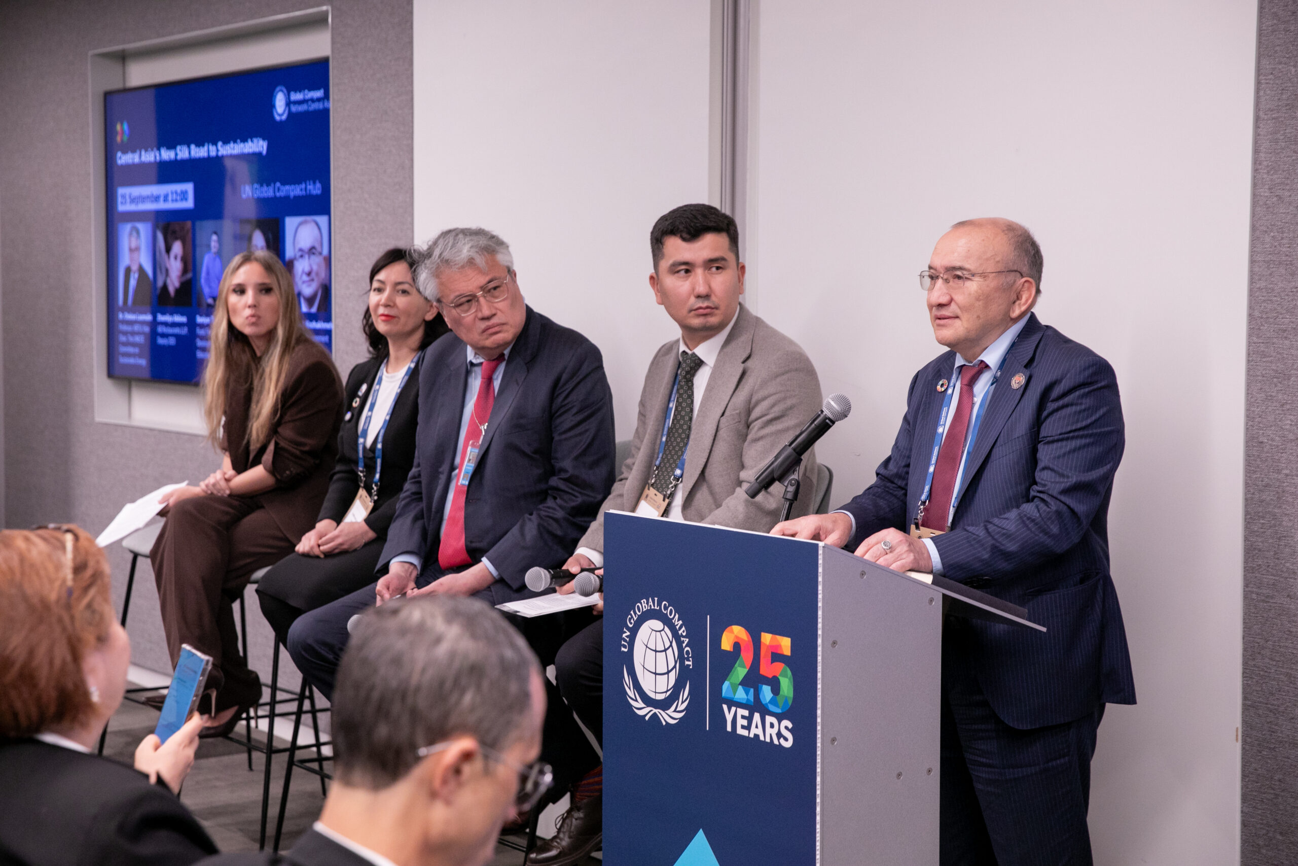  AlmaU on the International Stage: The University President Delivered a Speech at the UN Global Compact Hub 2025 Conference