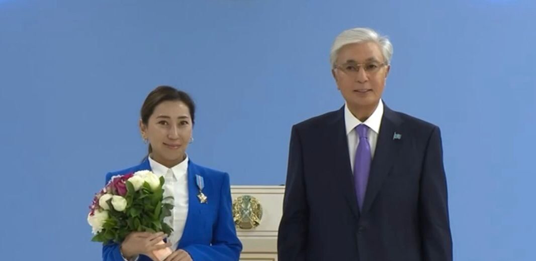 Қасым-Жомарт Тоқаев AlmaU Research associate professor Арын Айжанды «Құрмет» орденімен марапаттады